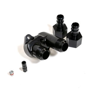 Ford Shelby GT500 Intercooler Water Manifold - VMP Performance - 16AN Billet High-Flow - Black anodized - `20-`27